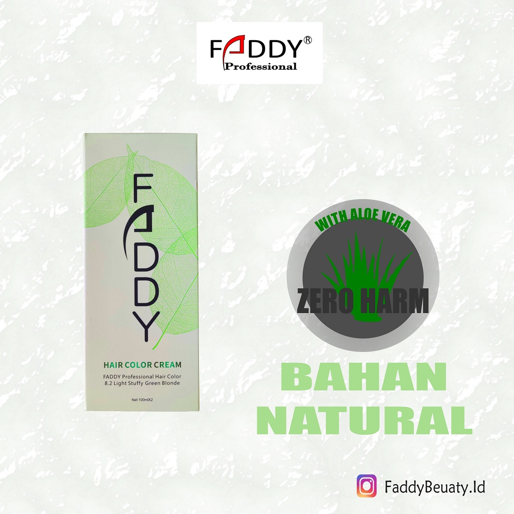 Faddy / Natural (.0) / Hair Color Cream Set (Pewarna Rambut) 100ml - CO