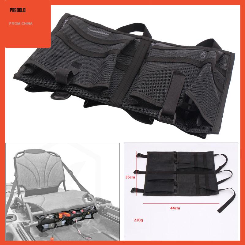 [Predolo] Nylon Boat Kayak Canoe Storage Mesh Side Pouch Bag Canoe Tackle Box Tahan Lama