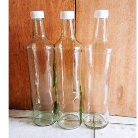 BOTOL KACA 600ML POLOS TUTUP ULIR, DRUM 600ML