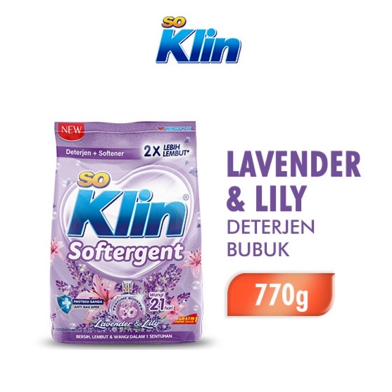SOKLIN SOFTERGENT Soklin Deterjen Bubuk Softergent 770 gr ORIGINAL