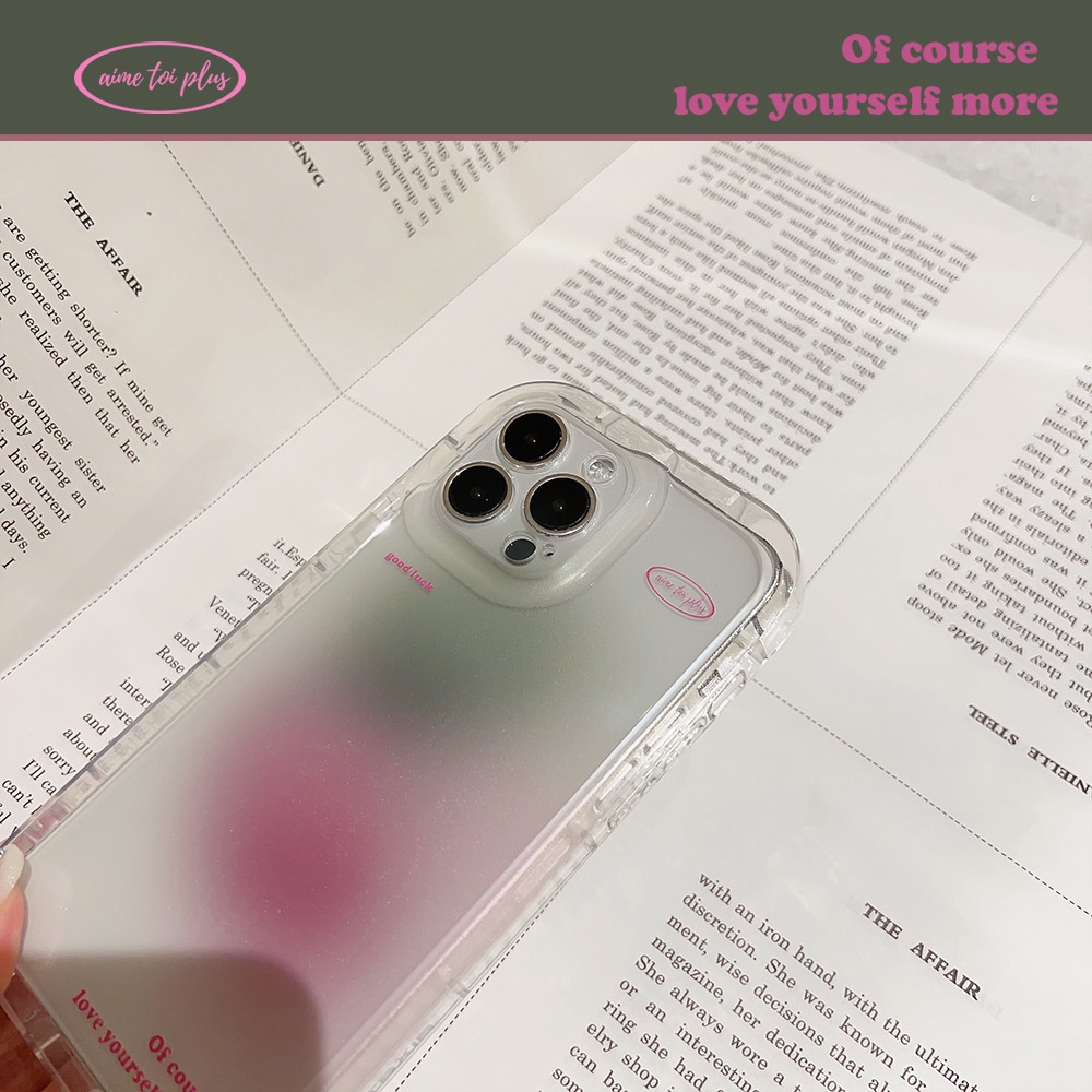 IPHONE Ins Hijau Ungu Halo Silikon Case Untuk Iphone14 11 12 13 PRO MAX Casing Cover Pelindung AT0269 AT0269