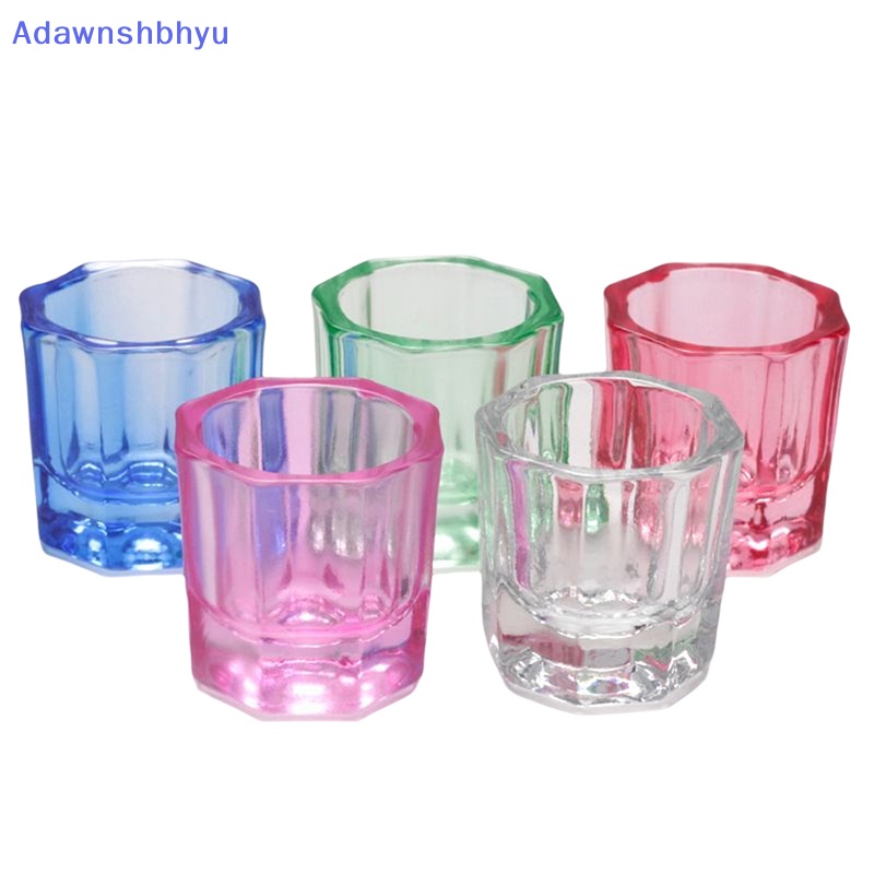 Adhyu Gelas Kristal Acrylic Akrilik Bubuk Liquid Nail Cup Dappen Dish Lid Bowl Cup ID