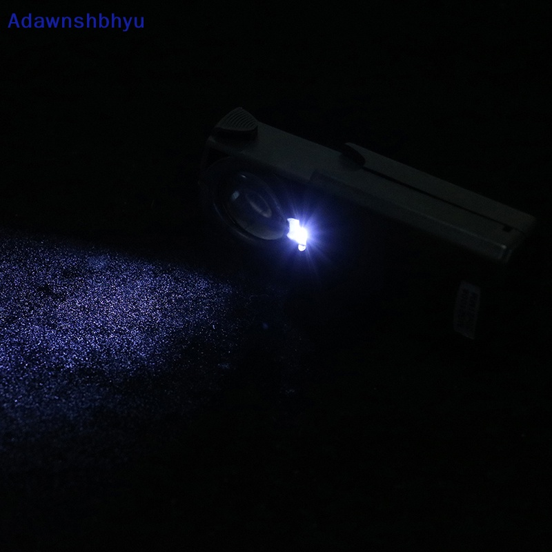 Adhyu Kaca Pembesar Pembesar Mini Lipat loupe Lensa led loupe Perhiasan Alat Reparasi Jam Tangan ID