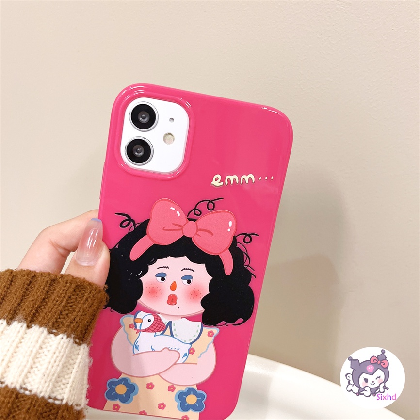 IPHONE Kompatibel Untuk Iphone14 13 12 11 Pro Max SE 2020 X Xr Xs Max8 7 6Plus Lucu Fashion Gadis Ponsel Case Lembut Shockproof Anti Jatuh Pelindung TPU Cover XJJJJ