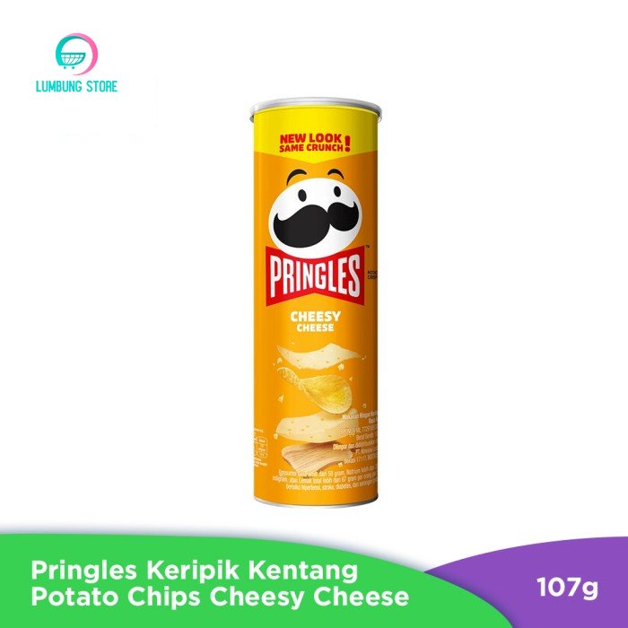 

Pringles Keripik Kentang Potato Chips Cheesy Cheese 107g