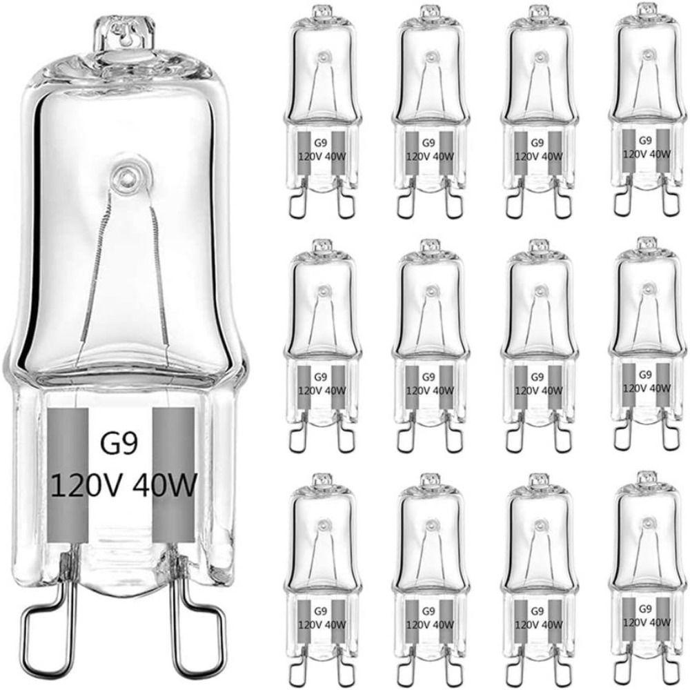 [Elegan] Manik Lampu Halogen 10pcs Tahan Suhu Tinggi Lampu Meja Transparan Hangat Cahaya Lampu Dinding Bohlam Oven