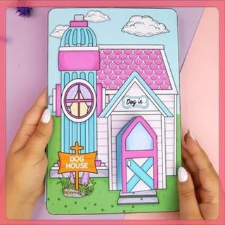 Promo Toca Boca Dog House Quiet Book Emily and Molly Doll house Termurah