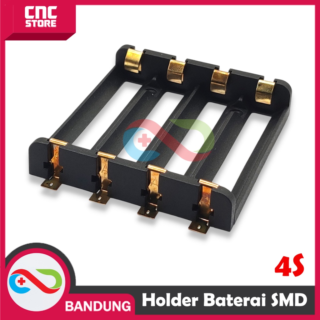 HOLDER BATERAI SMD 18650 4x 3.7V 4.2V 14.8V SERI PARALEL