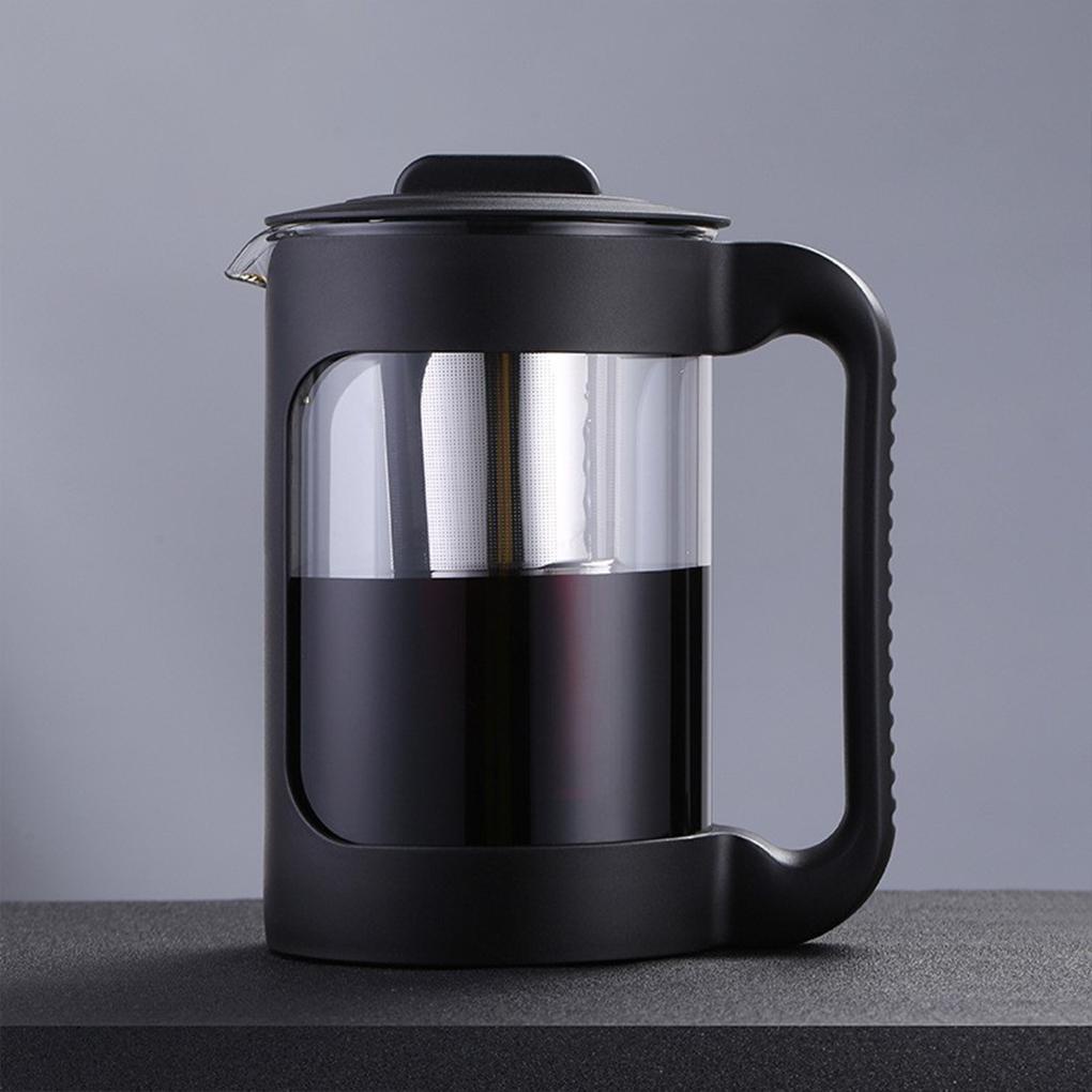 Alat Penyeduh Teh Kaca Tahan Panas Sealed Washable Nonslip Refillable Stainless Steel Kitchen Coffee Maker Kettle