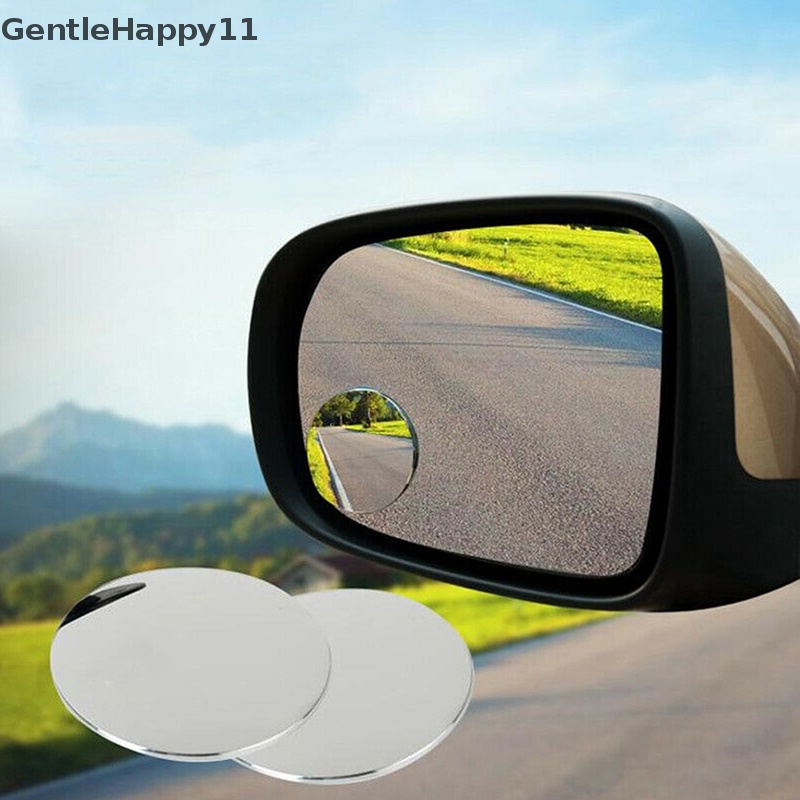 Gentlehappy 2pcs Cermin Penghapus Bintik Blind Mobil Wide-angle Convex Mirror Blind Spot Mirror id