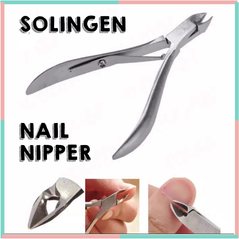 Cuticle Nipper Solingen Gunting Kutikula Kuku Alat Tang Cabut Manicure Pedicure KU023 SK