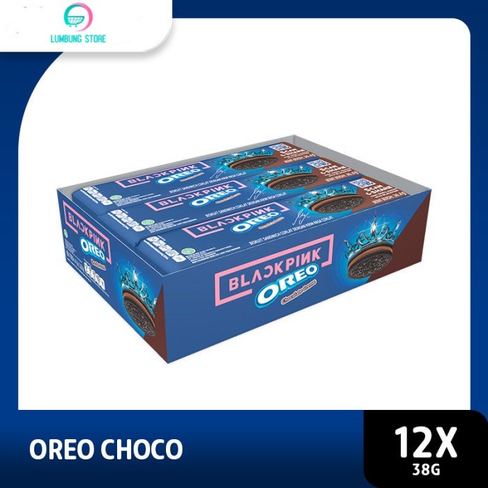 

Oreo Biskuit Lup Chocolate 12x38g - 1 Box- Snack