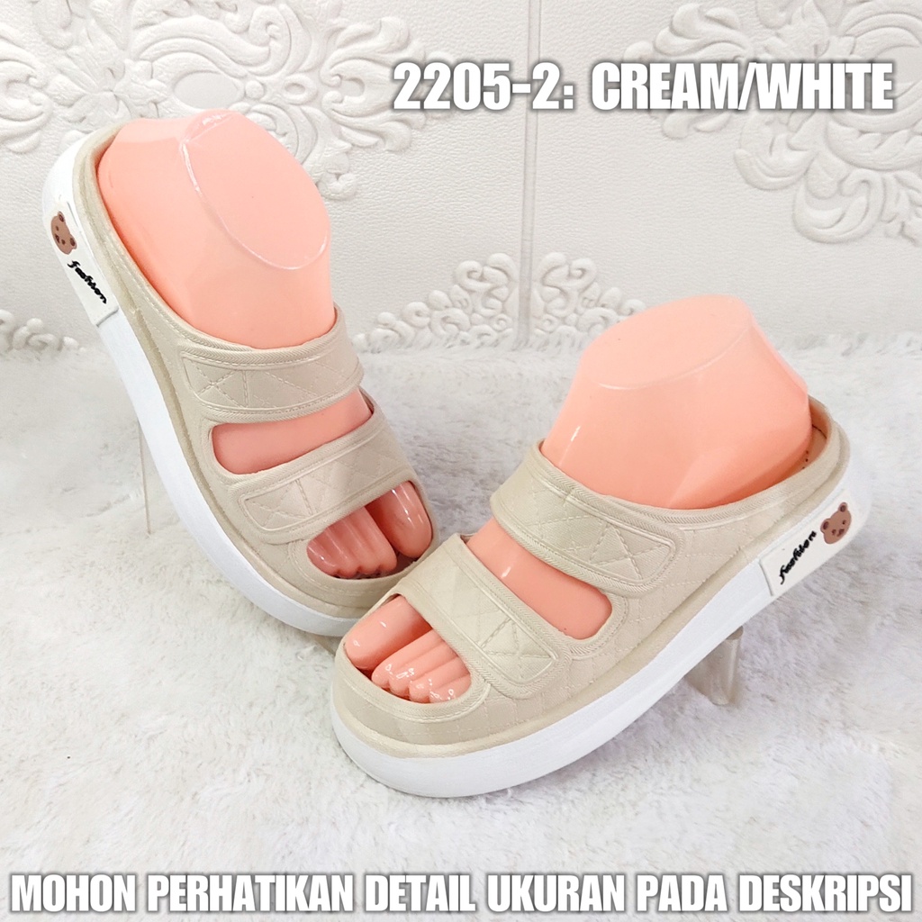 Sandal Wanita Terbaru 2205 2 Sendal Karet BAN 2 Viral Kekinian AntiAir SDLWW