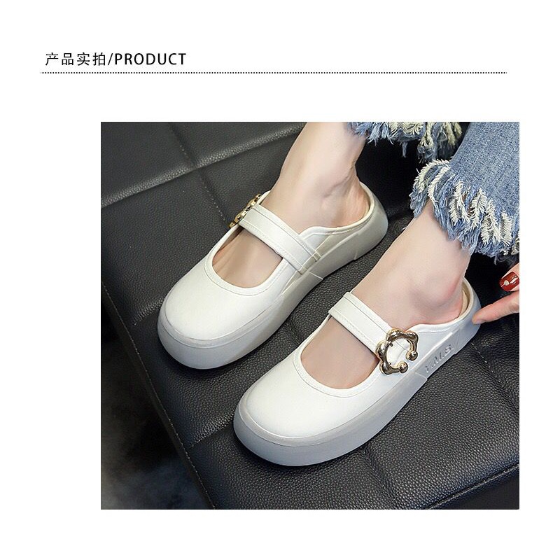 CUCI GUDANG TG1725 Sepatu Wanita Flat Shoes Fashion Sepatu Slip On Kerja Motif Clog Bunga