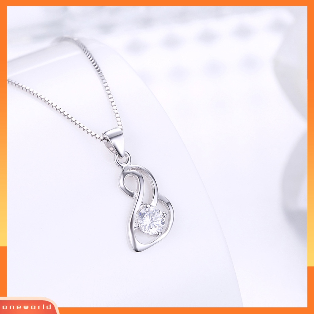 [ONE] Silverhoo Cubic Zirconia Kerah Kalung Nyaman Halus Electroplating Bentuk Ular Klavikula Rantai Wanita Aksesori