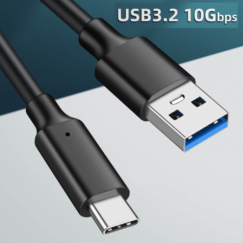 Usb3.2 Gen2 10Gbps Tipe C Kabel USB A Ke Type-C 3.2 Transfer Data USB C SSD Hard Disk Cable PD 60W 3A Quick Charge Kabel Charge