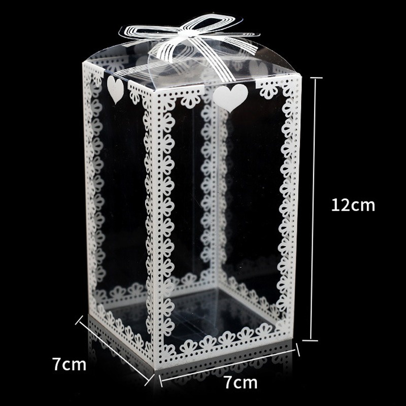 Pvc Transparan Packaging Box Valentine Day Kue Pernikahan Ulang Tahun Coklat Permen Acara Pesta Transparan Gift Box