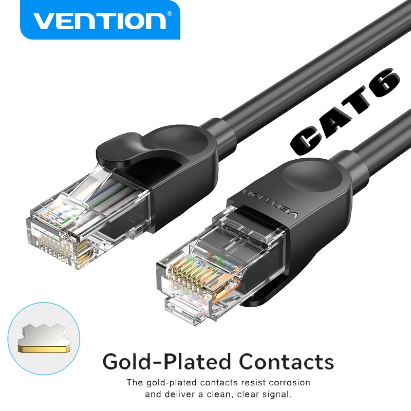 Vention CAT6 Kabel Eterna UTP 1000Mbps RJ45 Gigabit Network Lan Cable Kabel Eterna Untuk Laptop PC TV Box