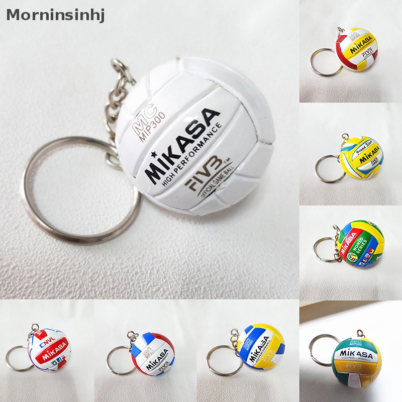 Mornin Mini Simulasi Voli Mainan Sport Gantungan Kunci Untuk Pria Wanita Dompet Mobil Bola Keyring Hadiah id