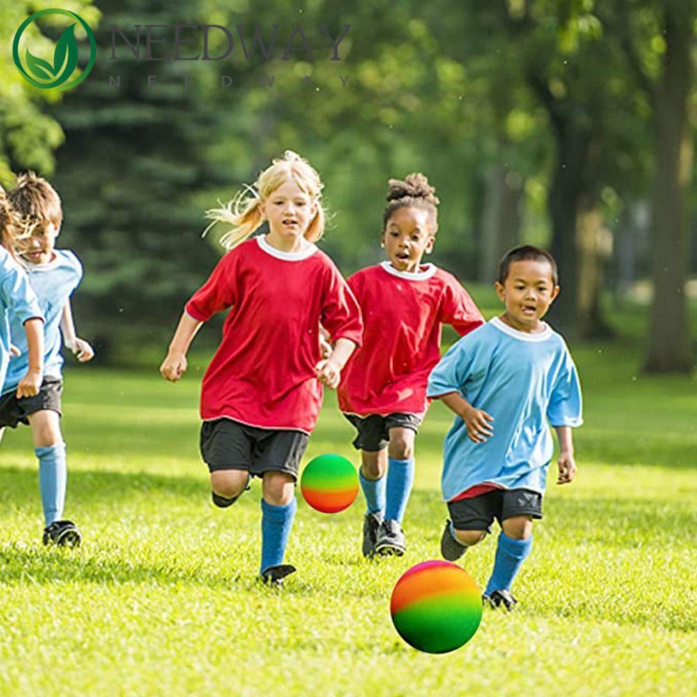 SKJK  Mainan Sepak Bola Tiup Pantai Bola Outdoor Taman Party Supply Mainan Anak Voli Musim Panas Kolam Pelangi Sepak Bola