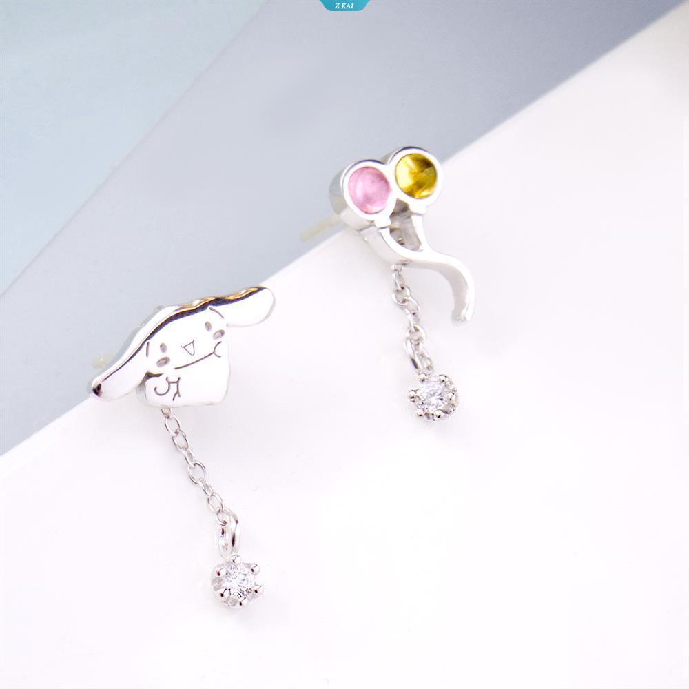 Anting Anime Kartun Cinnamoroll Kawaii Pesta Mewah Sanrio Elegan Fashio [ZK]