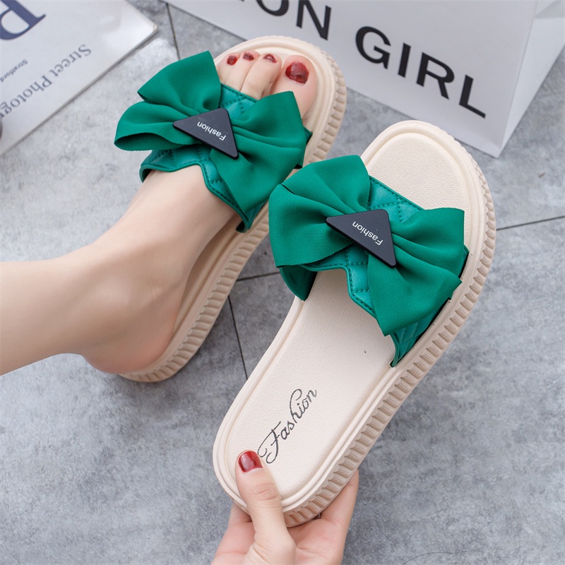 TOPGROSIR TG1714 Sandal Selop Wedges Wanita Fashion Segitiga Pita Import Fashion Korean