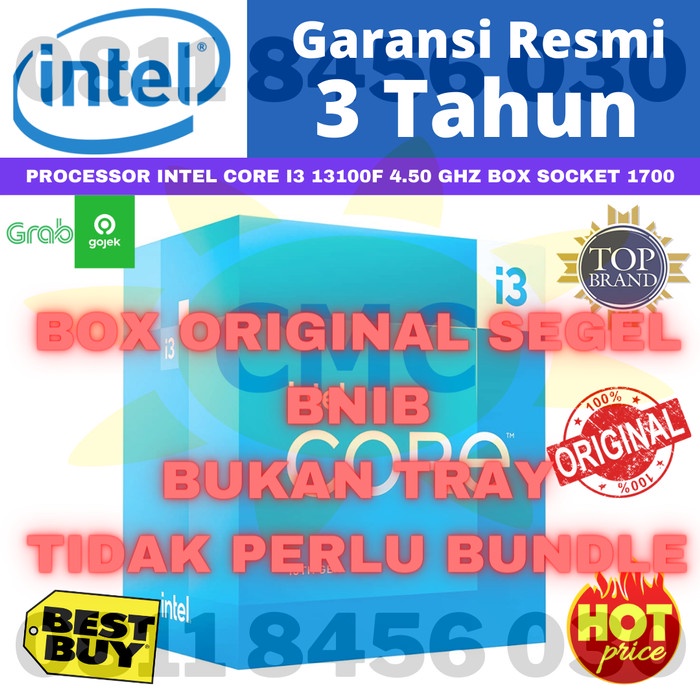 PROCESSOR INTEL CORE I3 13100F 4.50 GHz BOX SOCKET 1700