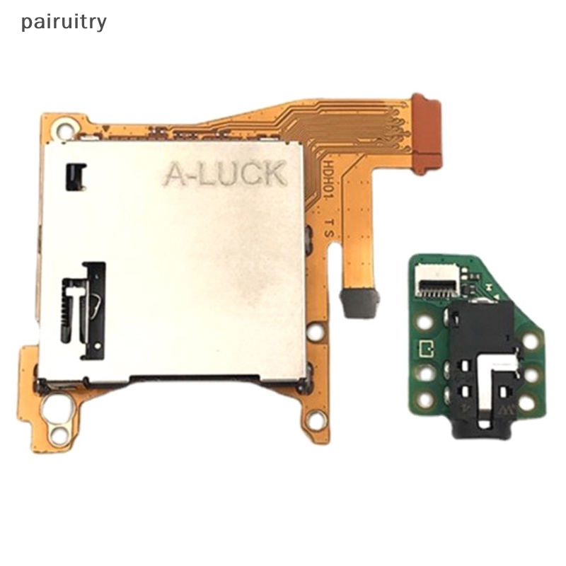 Prt Untuk NS Switch Lite Stop Kontak Slot Kartu Game Dengan Headset Papan Headphone Game Card Socket Repair Parts With Board PRT