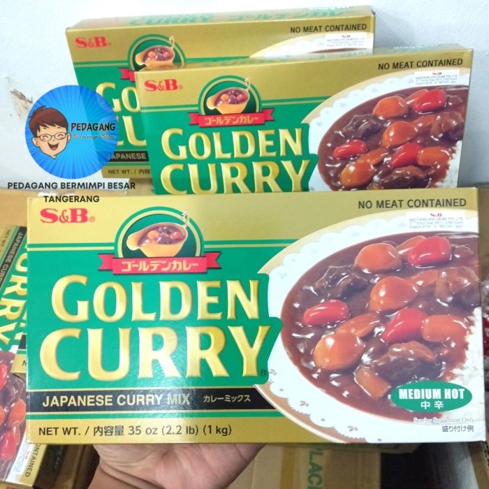 

Promo Terjangkau S&B Golden Curry Medium Hot 1Kg / Japanese Kari Jepang Import 1 Kg