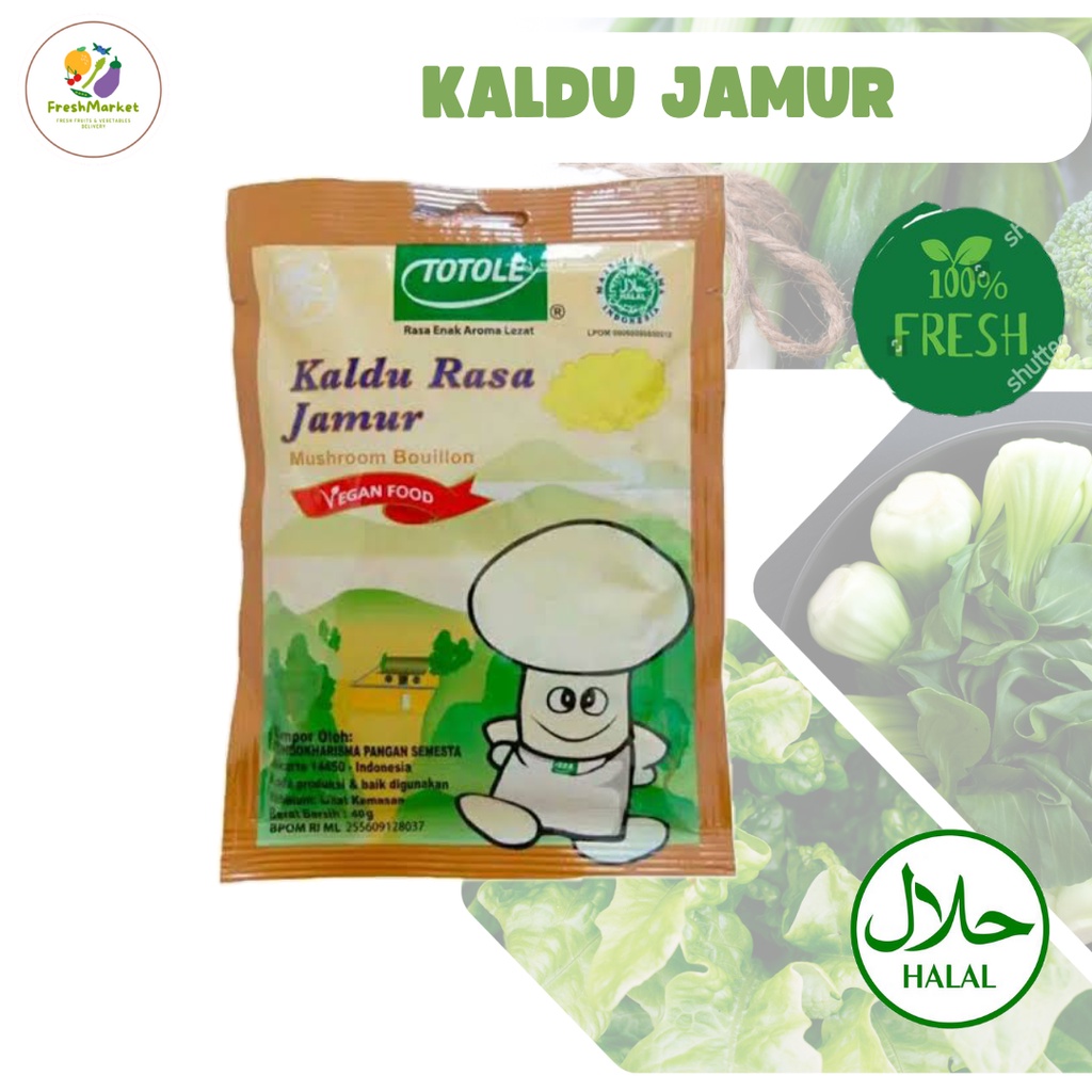 

Kaldu Jamur Totole 40 Gram Freshmarketlampung