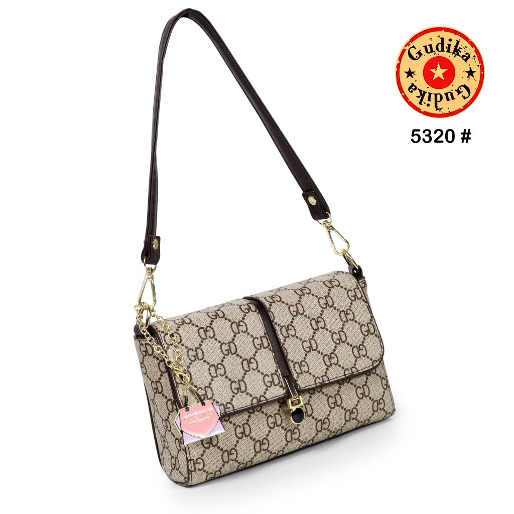 GUDIKA Slingbag 5320 Tas Wanita Anti Air OOTD Harian Korea Style - Tas Selempang Kekinian Import Original Terbaru - sling bag - shoulder bag - tas bahu - tas kulit - tas batam - tas pesta kondangan