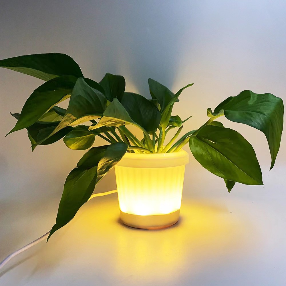 Led Landscape Light Garden Lampu Pot Bunga Hias/Kreatif Berdaging Hijau Tanaman USB Pot Bunga Hias/Bar Restoran Suasana Lampu/Aksesoris Berkebun