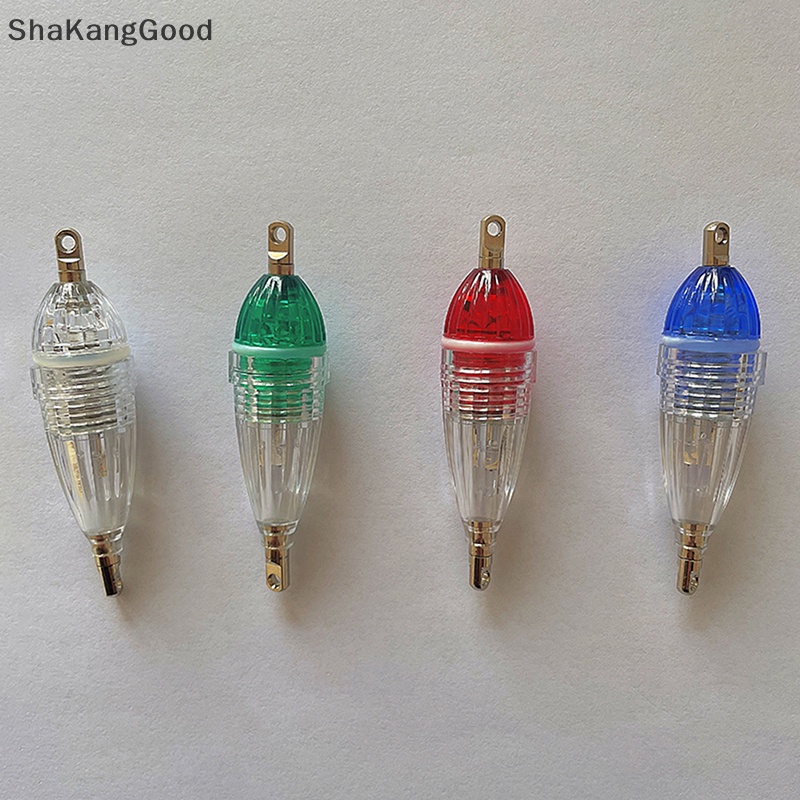 Skid LED Mini Underwater Fish Squid Bait Lure Light Attracg Lampu Kedip 6 cm Hijau Biru Merah Putih Aksesoris Memancing Outdoor SKK