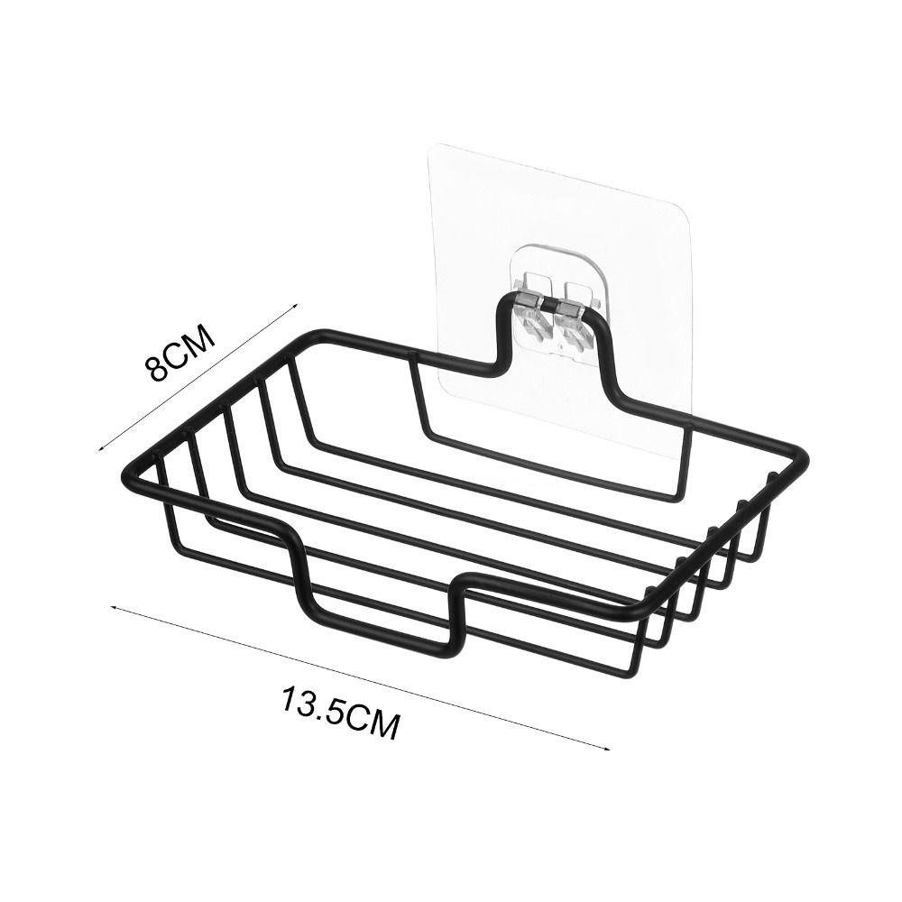 Populer Tempat Sabun Cuci Piring Aksesoris Kamar Mandi Dapat Ditempel304Karat Stainless Steel Rak Piring Sabun Tempel Dinding Kotak Drain Stainless Steel Soap Tray