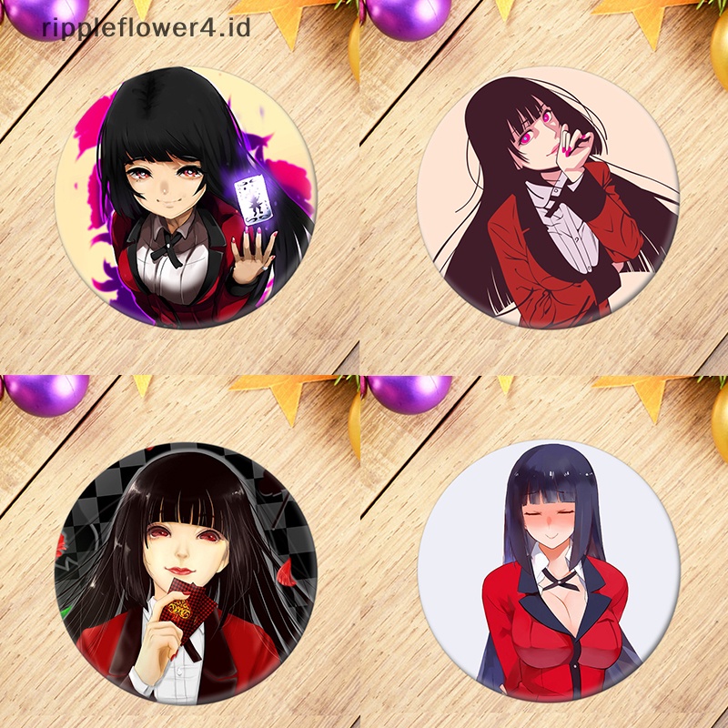 {rippleflower4.id} Lencana Pin Anime Manga KAKEGURUI Untuk Pakaian Ransel Dekorasi Hadiah Anak~