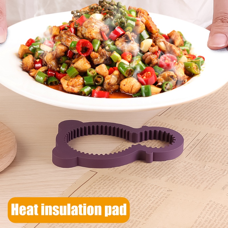Fleksibel Berongga Beruang Pembuka Botol Anti-slip Tahan Panas-Isolasi Peralatan Makan Pad Menebal Empuk Bantalan Karet Effortless Tutup Kaleng Corkscrew
