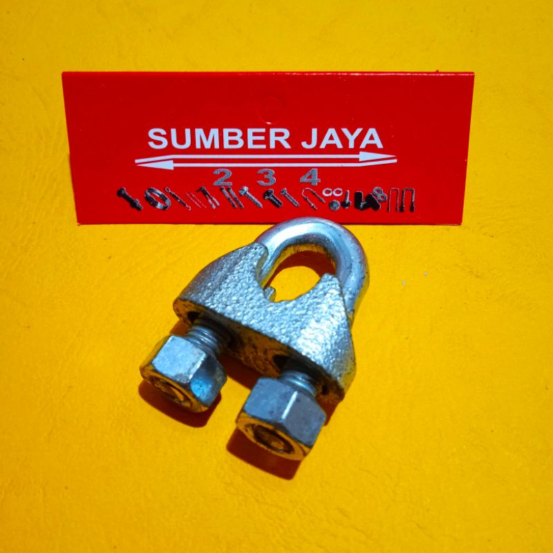 Klem seling M10  / Steel Wire clip / Klem kawat seling / Kuku macan Termurah