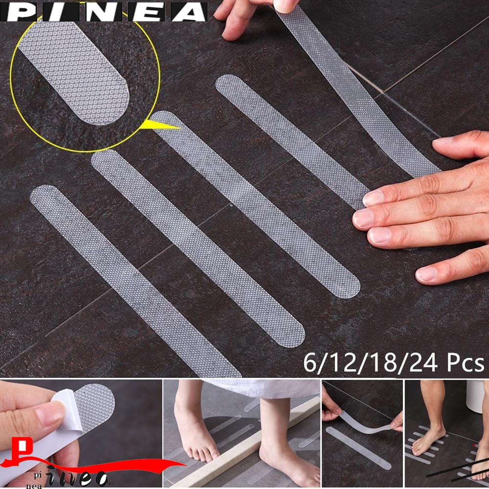 Nanas6 /12 /18 /24 Pcs Strip Anti Slip Tangga Steps Bath Mats Bathtubs Bath Safety Strips