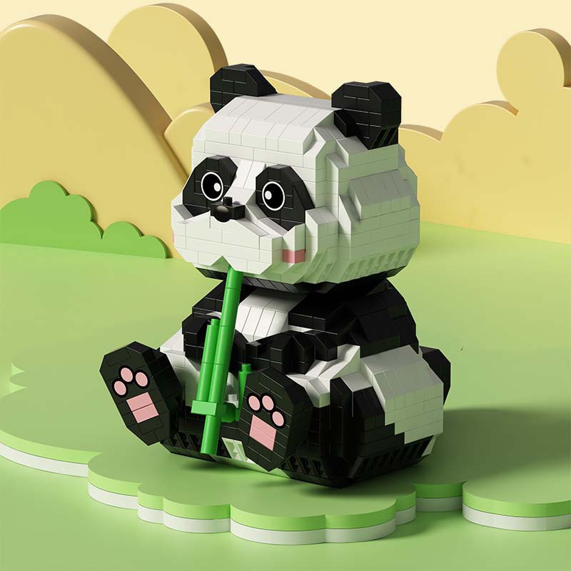 Kompatibel Dengan Negara Lego Trendi Bambu Panda Pen Holder Ornamen Blok Bangunan Partikel Edukasi