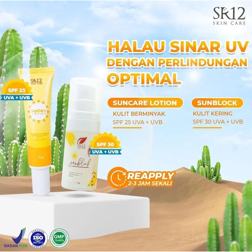 SKIN CARE SR12 - SUNBLOCK DAN SUNCARE