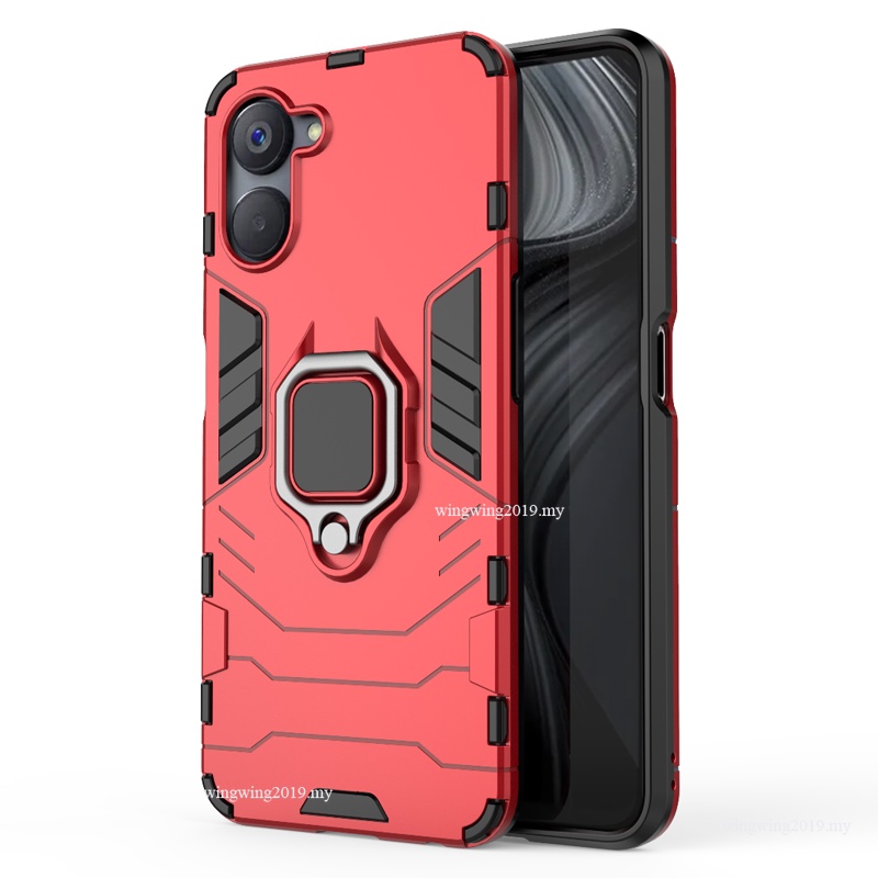 Shockproof Armor Case Untuk Realme V20 Cases Stand Holder Mobil Magnetik Ponsel Penutup Belakang Untuk OPPO Realme V20 Fundas