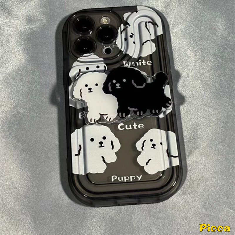 Ins Korea Kupu-Kupu Lucu Puppy Cute Cat Bracket Phone Grip Holder Cincin Kartun Beruang Anjing Yang Indah Fashion Pisang Goreng Universal Scalable Phone Stand Holder