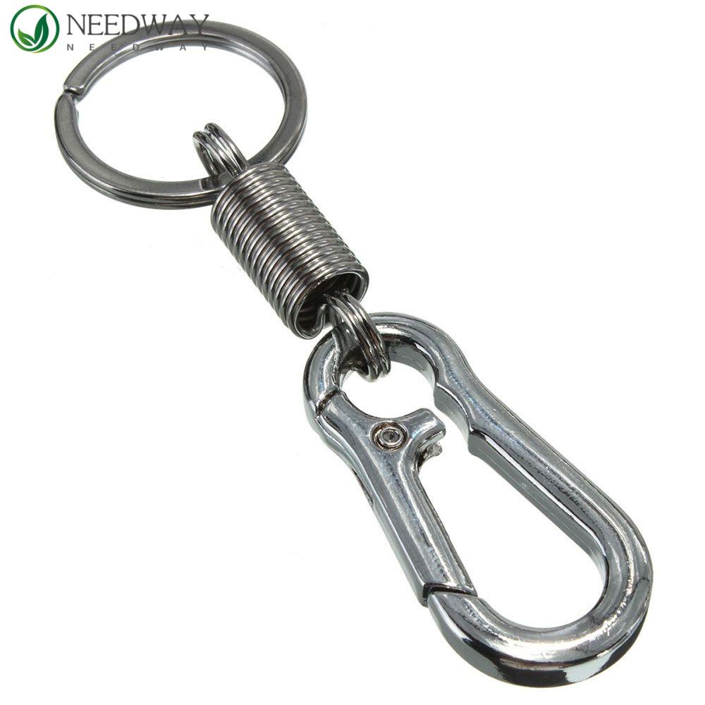 Needway Carabiner Gantungan Kunci Anti Hilang Tahan Lama Ditarik Stainless Steel Camping Hiking Labu Gesper