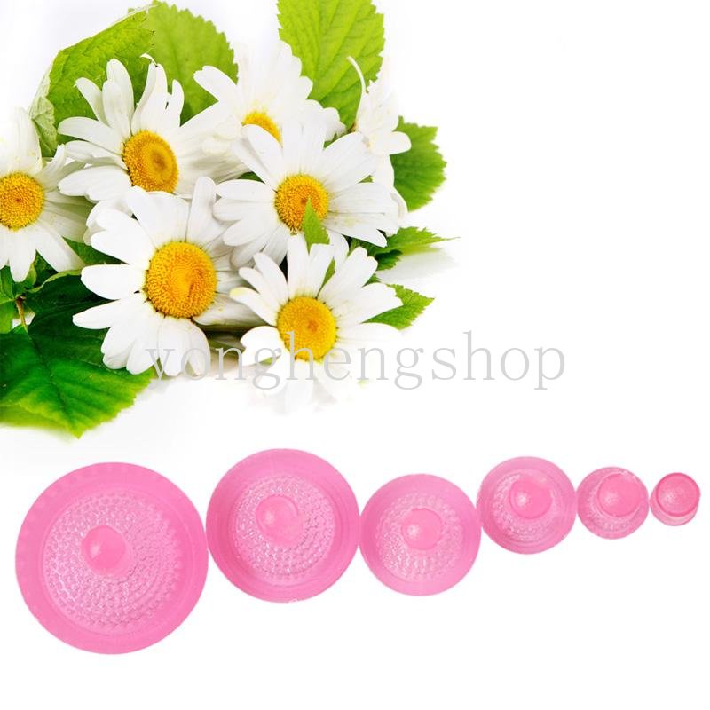 6pcs /set Cetakan Benang Sari Bunga Daisy Bunga Matahari Alat Dekorasi Kue Fondant Gum Pasta Mold