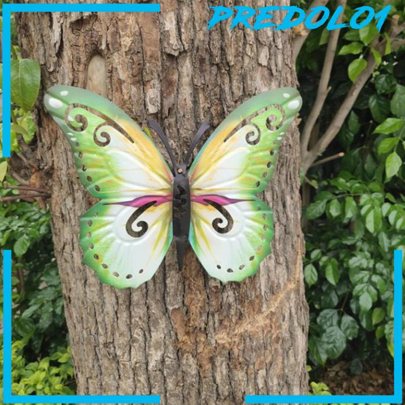 [Predolo1] Butterfly Metal Wall Art Decors Background Farmhouse Patung Dinding Gantung