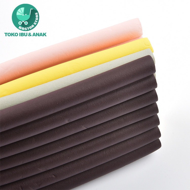 Bostonstore Pelindung Sudut Meja Kursi Tangga Pengaman Anak / Corner Protector / Siku Busa Karet Pinggiran 2m / Pelindung Sudut Meja / Pelindung Sudut Meja Kaca / Pelindung Sudut Meja 2 Meter Siku 2M ROLL / Pelindung Sudut Meja Motif L