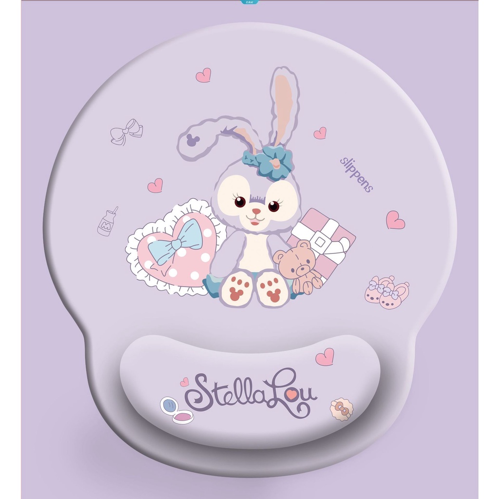 1pcs Kawaii Sanrio Hitam Kuromi Gadis Komputer Mouse Pad Bulat Silikon Pergelangan Tangan Pad Mouse Gaming Kecil [ZK]