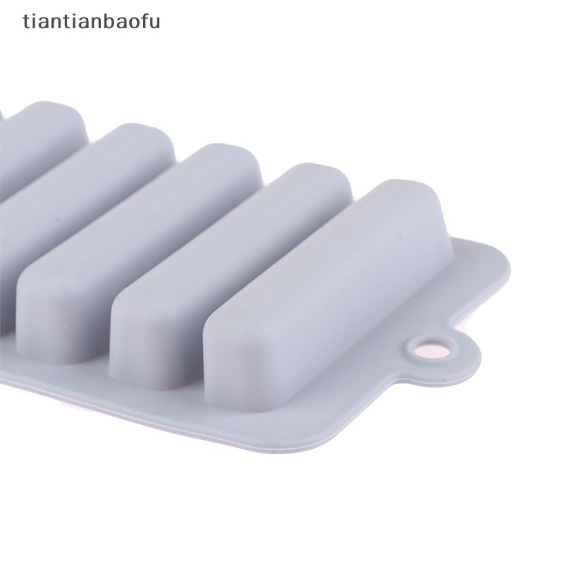 [tiantianbaofu] 1pc Strip Panjang Silikon Es Batu Cetakan Tray Ice Cube Mould Kue Baking Molds Butik