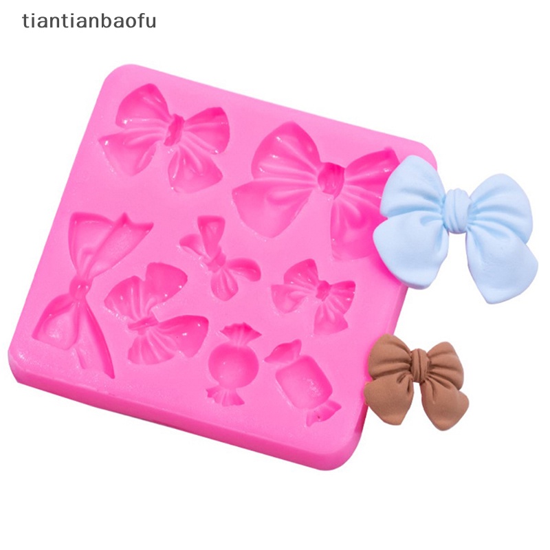 [tiantianbaofu] Ikatan Simpul Silikon Kue Cetakan Kue Sugarcraft Chocolate Cupcake Resin Tools Fondant Decorag Tools Butik