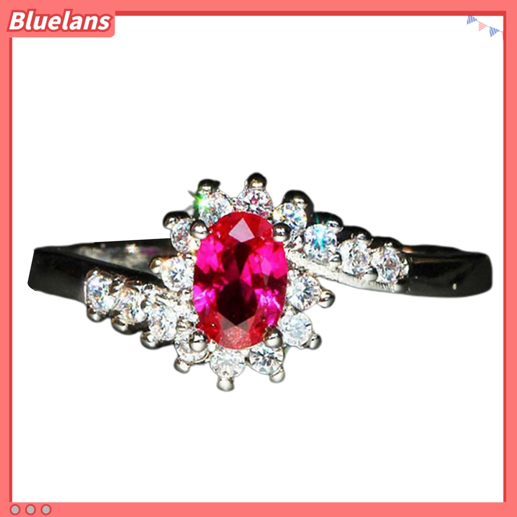 [BLS] Perhiasan Cincin Geometris Pengerjaan Halus Indah Bersinar Cubic Zircon Ring Untuk Pesta